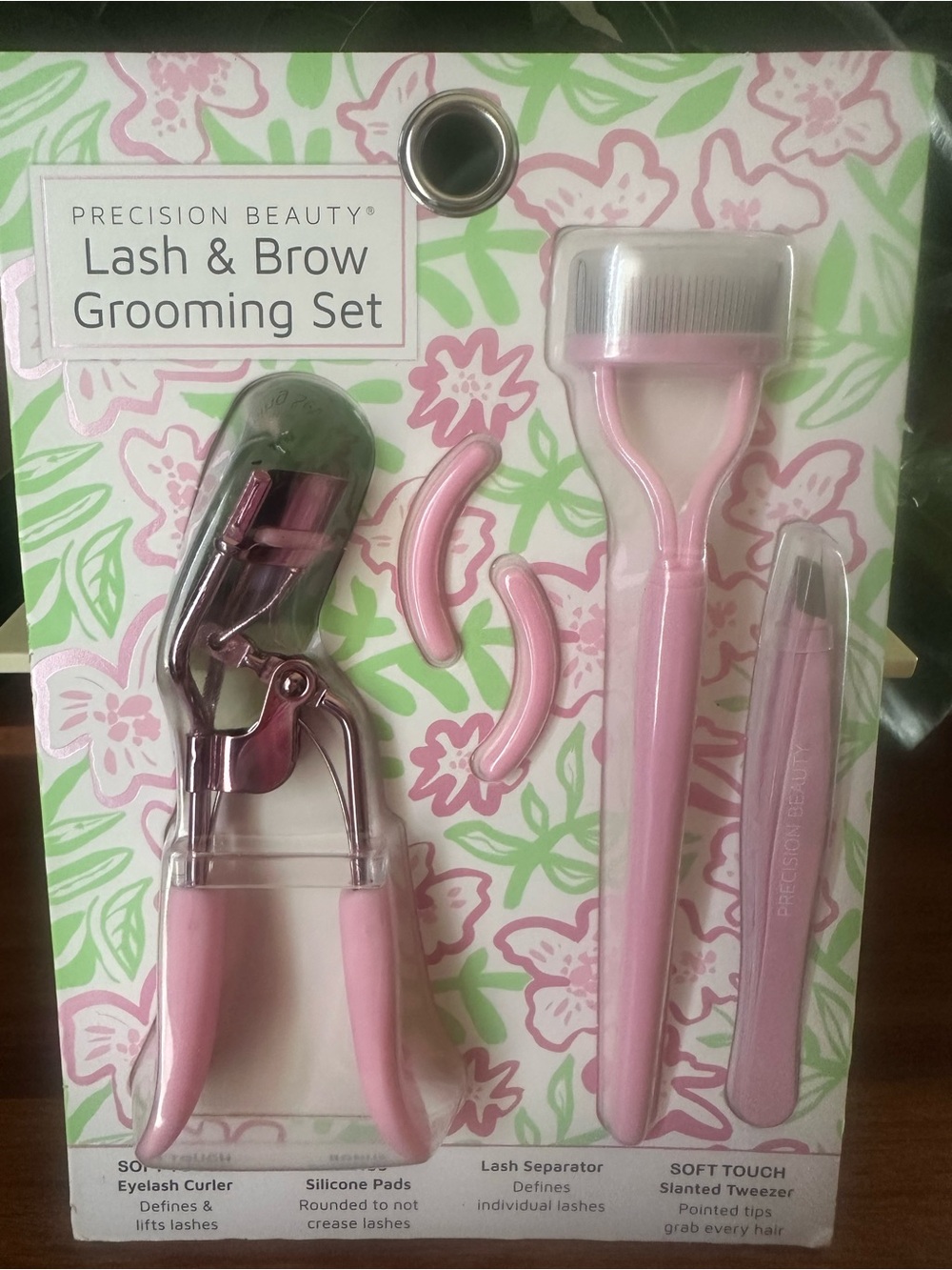 Precision Beauty Pink Lash & Brow Grooming Set